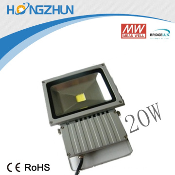 Ip 65 20w outdoor led flood light Brideglux or epistar chip meanwell aluminum body